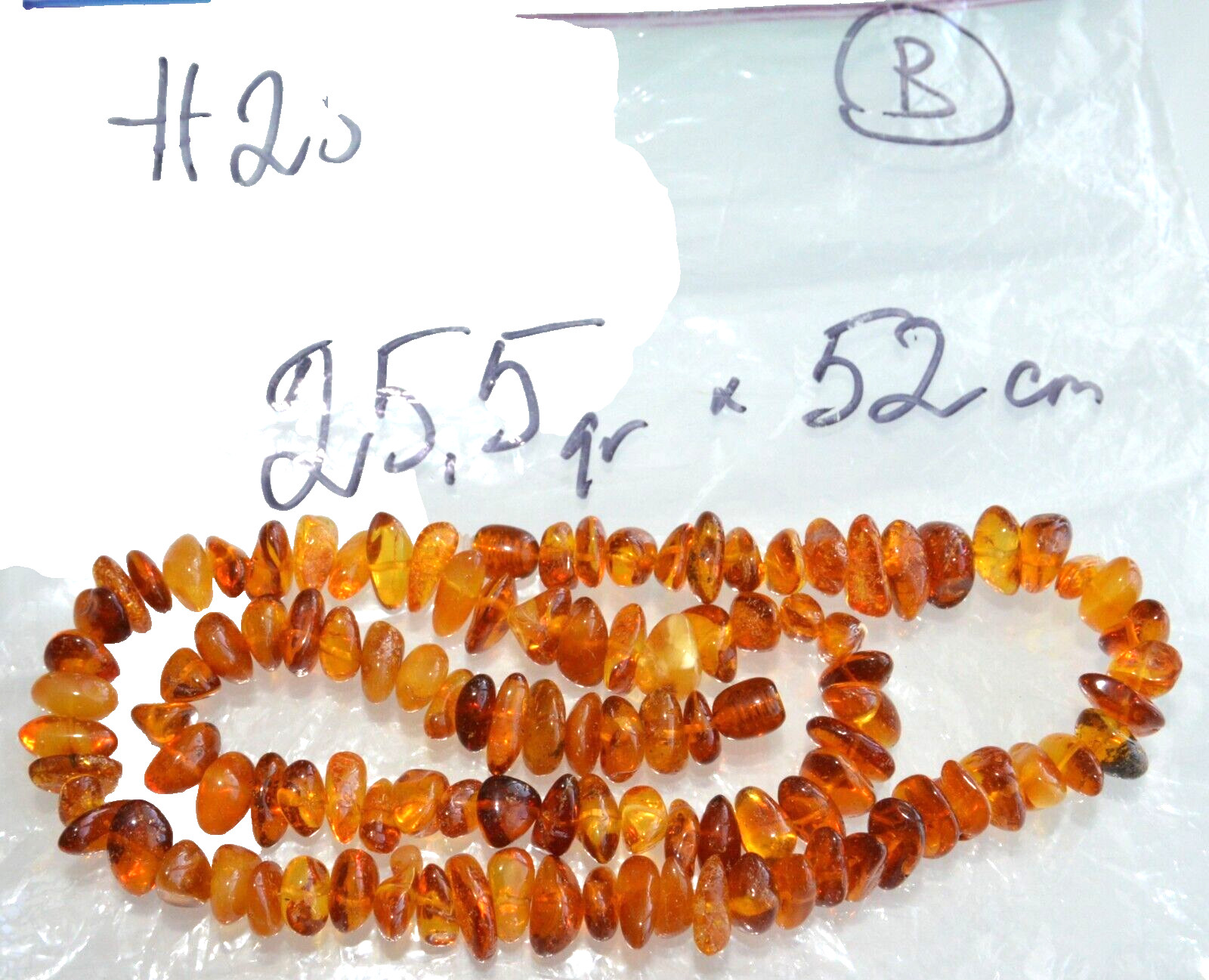 ✅52cm = 25gr RUSSIAN SOVIET BALTIC AMBER BEAD NECKLACE 琥珀 BRACELET STONE PENDANT
