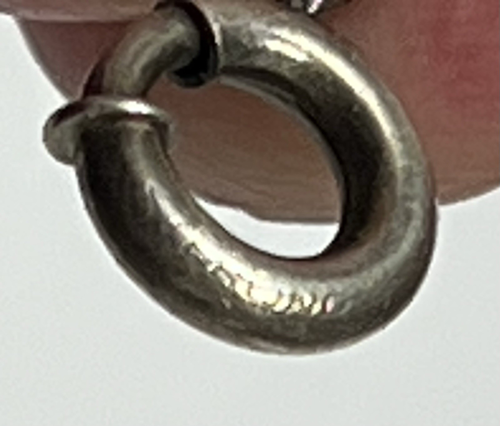 Vintage Estate Sterling Silver Bracelet 925 Ring Link 7″ Starter Charm 1.97gr US