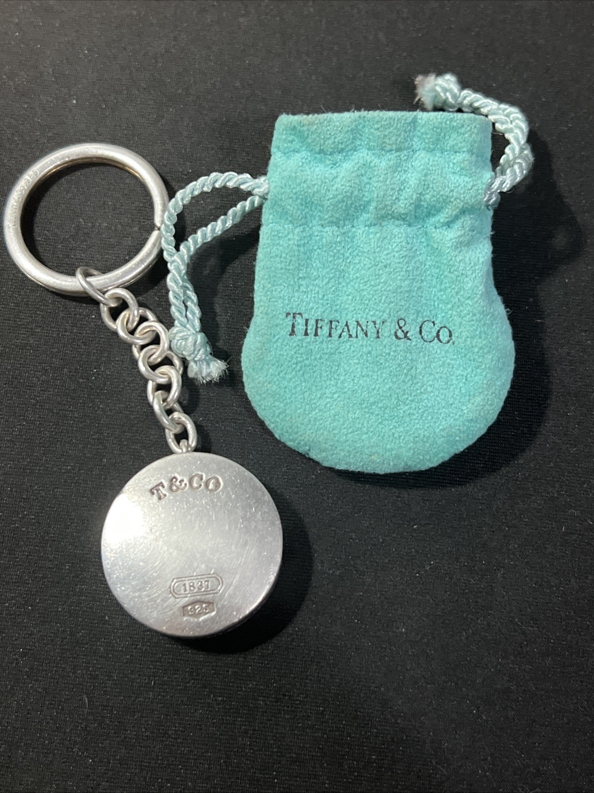 Tiffany & Co. 1837 .925 Sterling Silver 39” Tape Measure With Key Ring