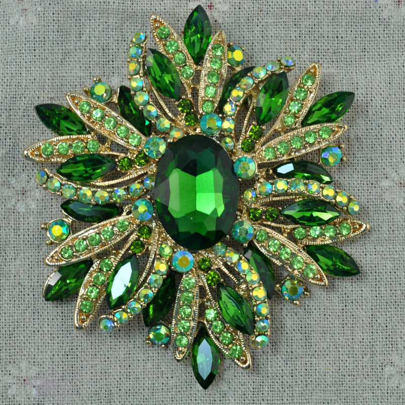 Men Women Vintage Enamel Flower Brooch Antique Jewelry Pin Elegant Fashion Gift