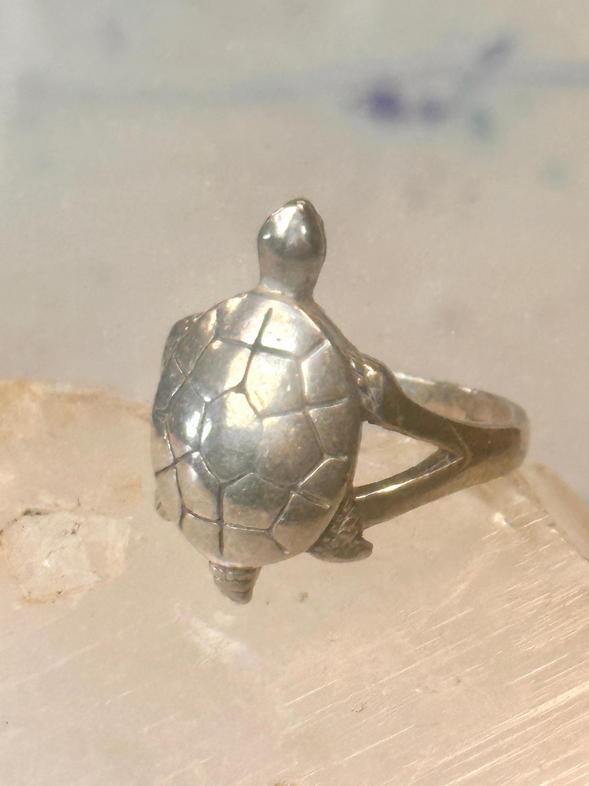 Vintage turtle ring size 6.5 Sterling silver women girls