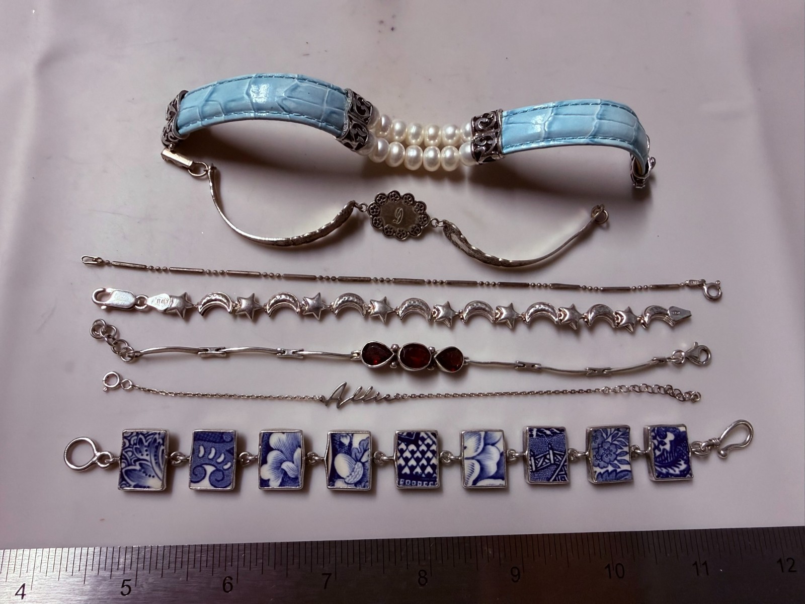 Collection Lot Amazing Vintage and Modern Sterling Silver Bracelets #Decor – W9