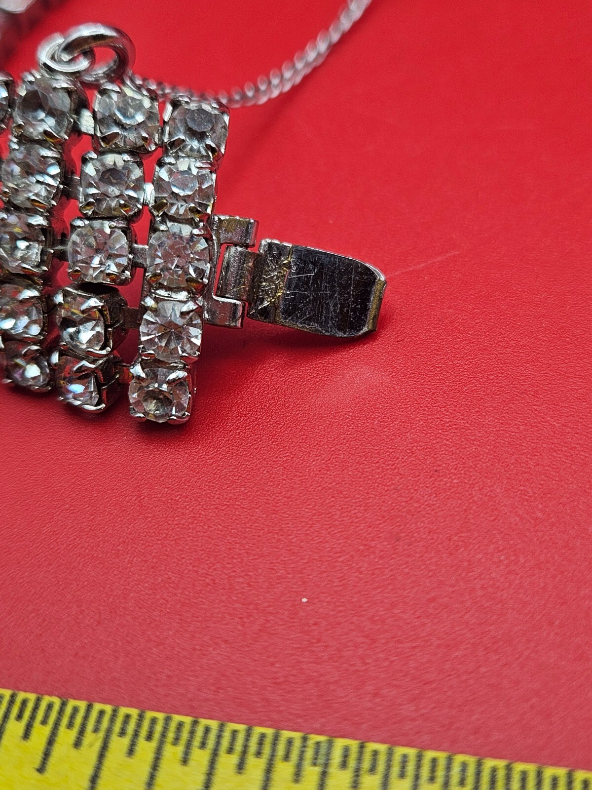 Signed WEISS Five Row ART DECO Emerald Cut and Round Clear Rhinestone Bracelet