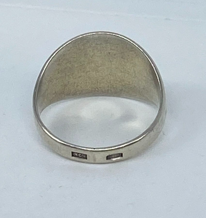 Rings Silver 875 Size 6.75. Weight 2.83 g. Soviet Vintage Jewelry USSR