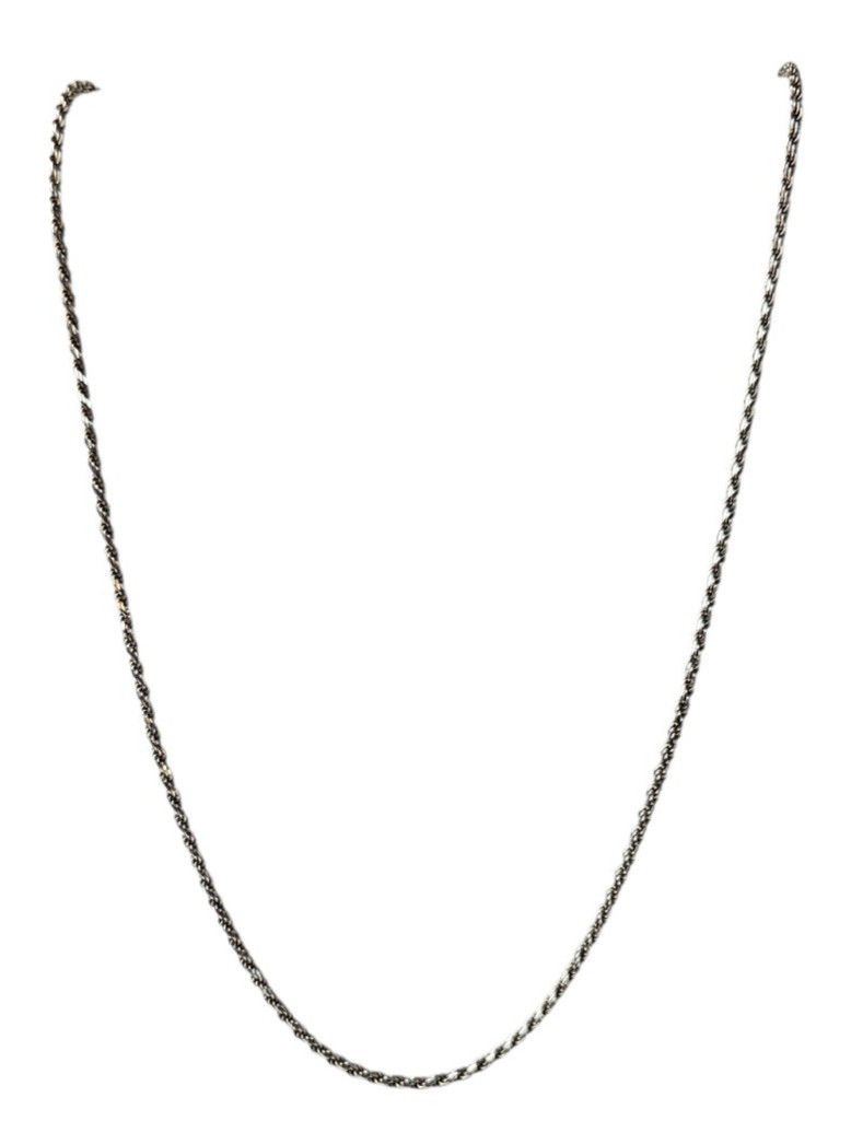 925 Sterling Silver 24″ Rope Chain Necklace Italy 925 Lobster Claw Clasp