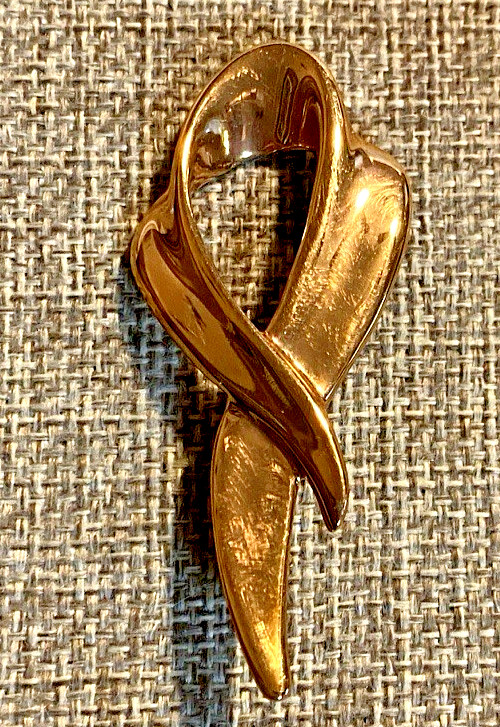 Vintage Brooch Pin Lot of 4 Gold Tone Swirl, Ribbon, Faux Pearl, Oval Teardrop