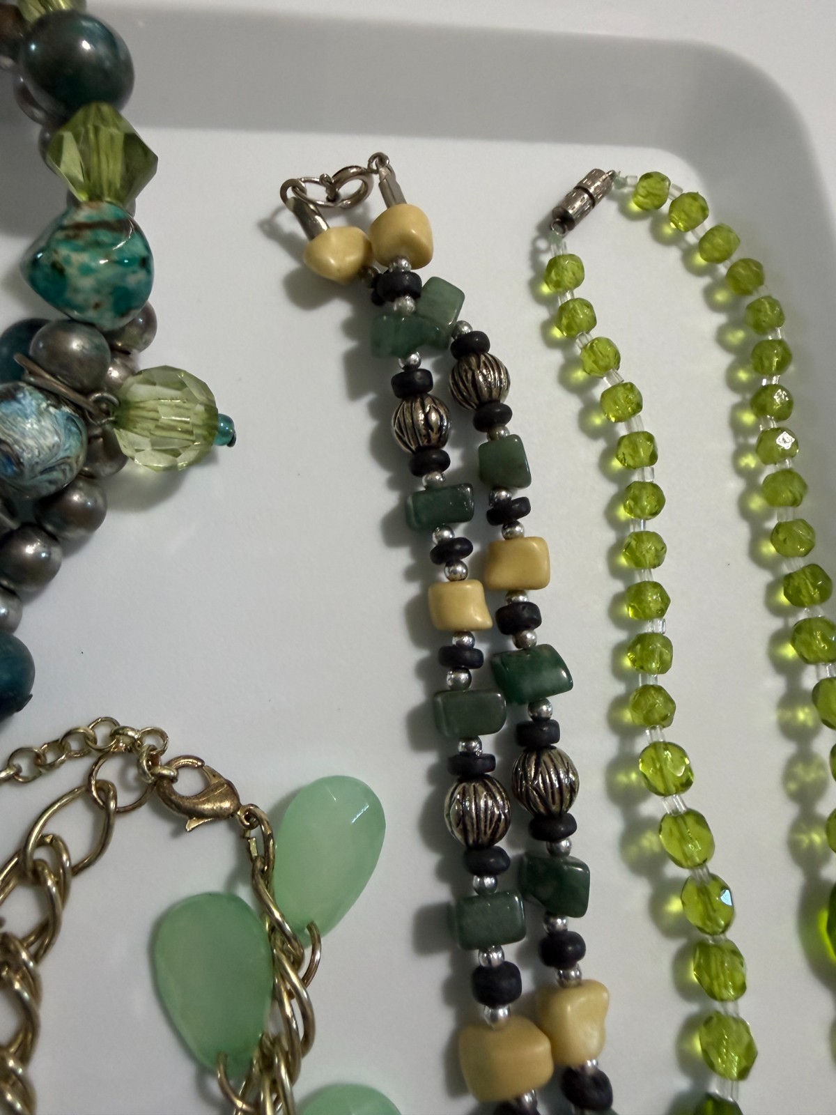 Lot of 13 Necklaces Vintage Costume Shell Beaded Pendant Wood Crocheted Dress Up