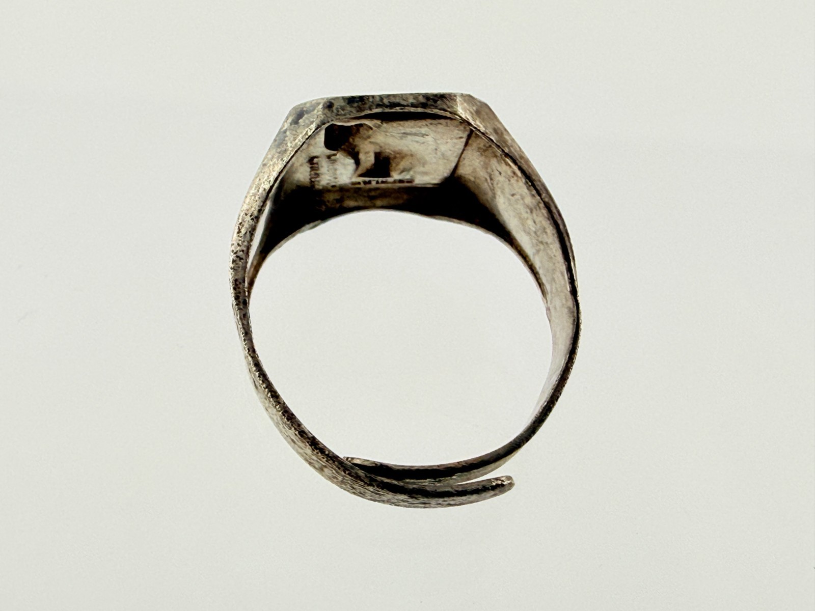 Vintage Robbins Co Attleboro Sterling Silver Lost River Souvenir Adjustable Ring