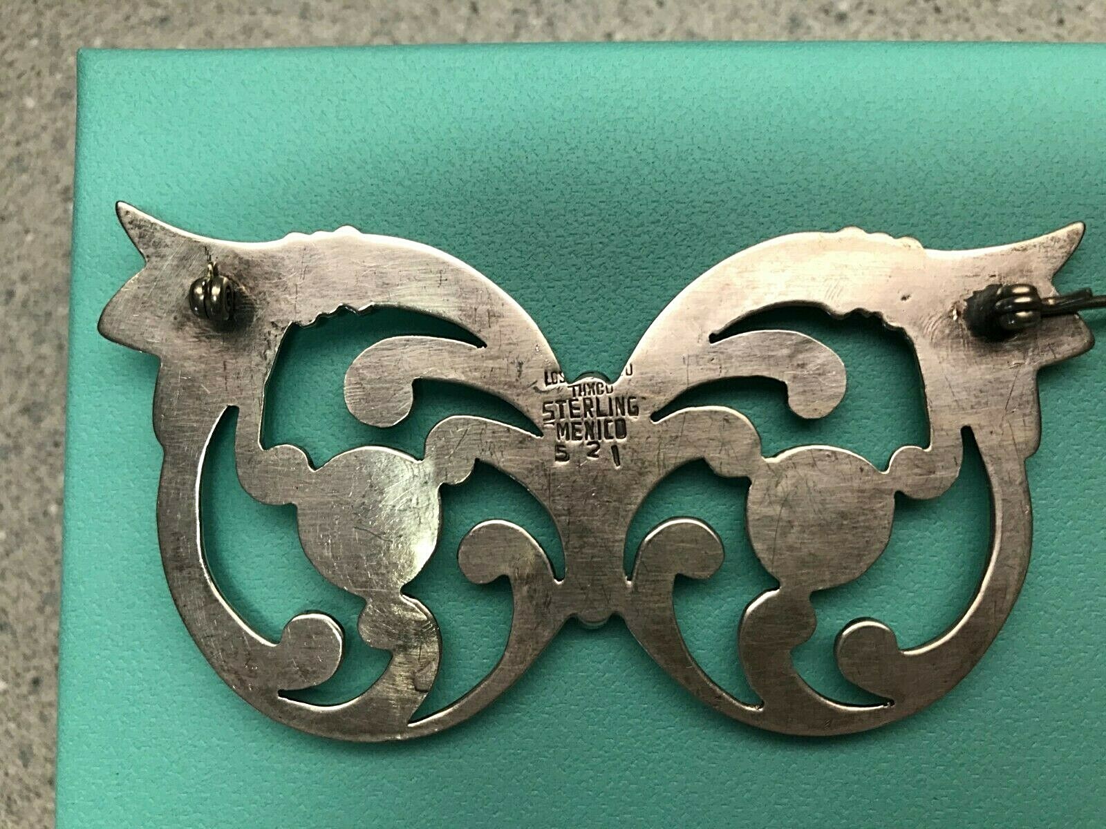 Los Castillo Large Taxco Mexican Sterling Silver Brooch