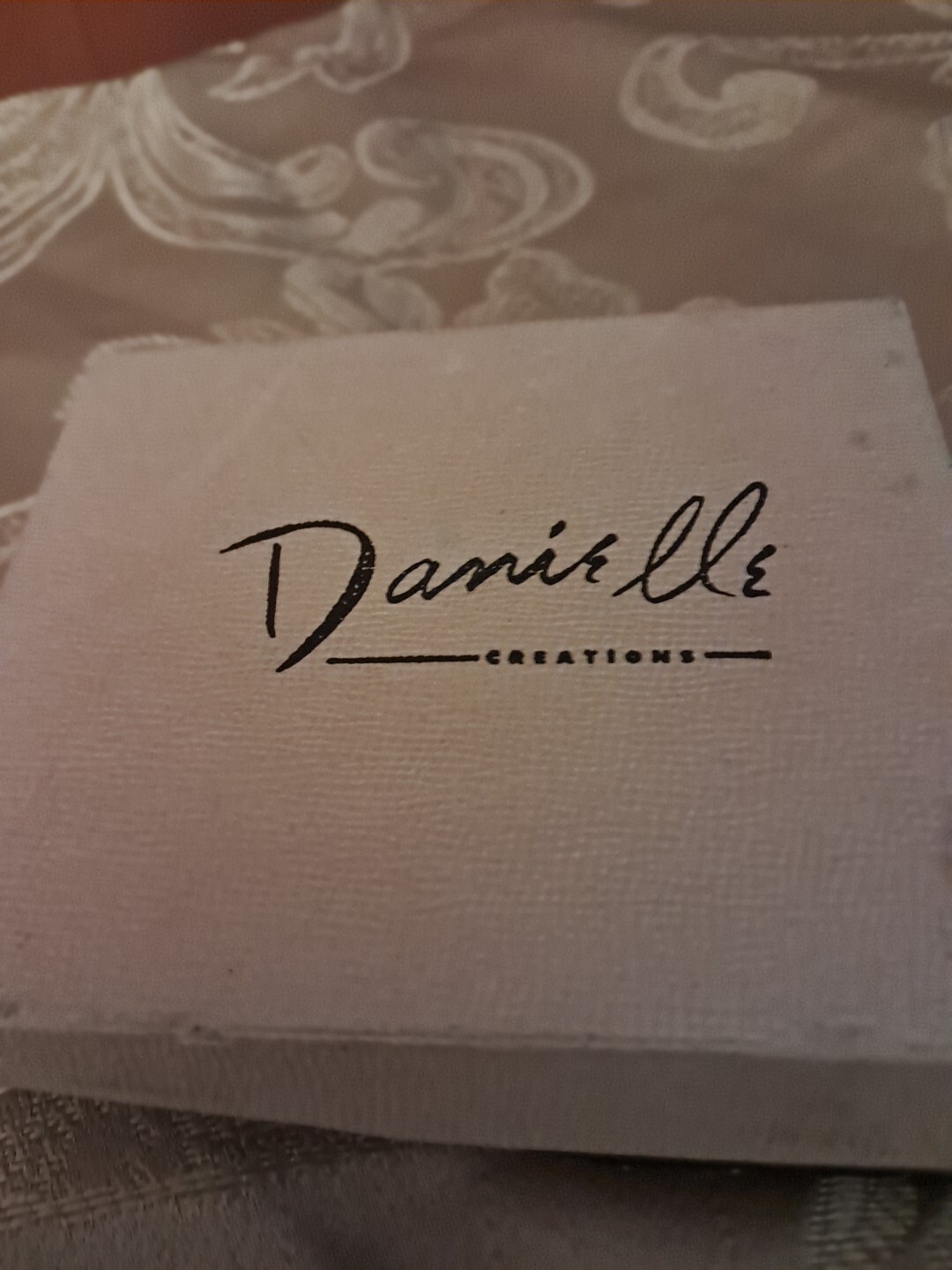 Vintage~ 1960’s Danielle Creations~ Earrings & Brooch~ Enamel & Faux Pearl~ Box