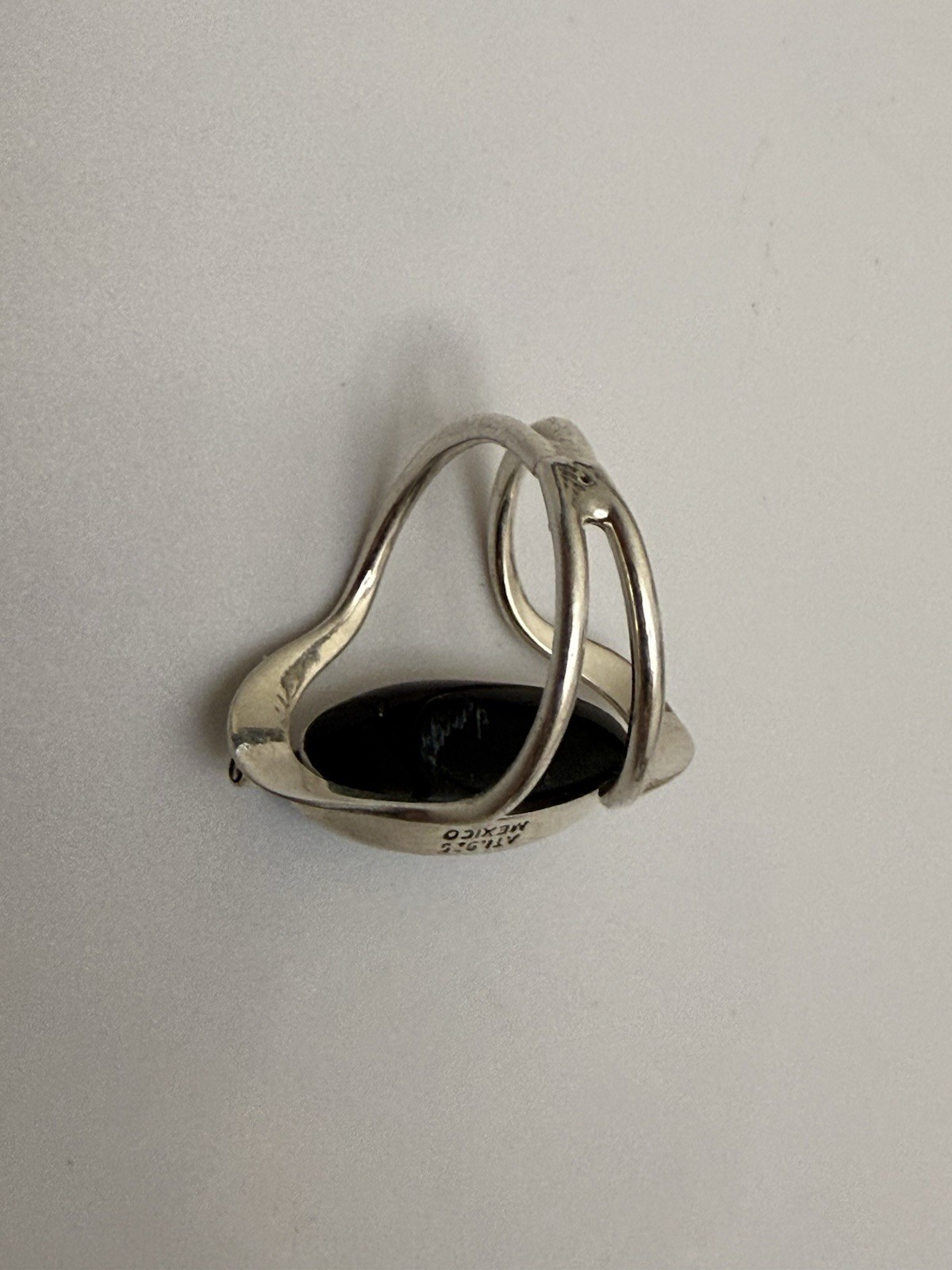 Vintage ATI 925 Mexico Reversible Spinner Ring Sterling Silver Size 7