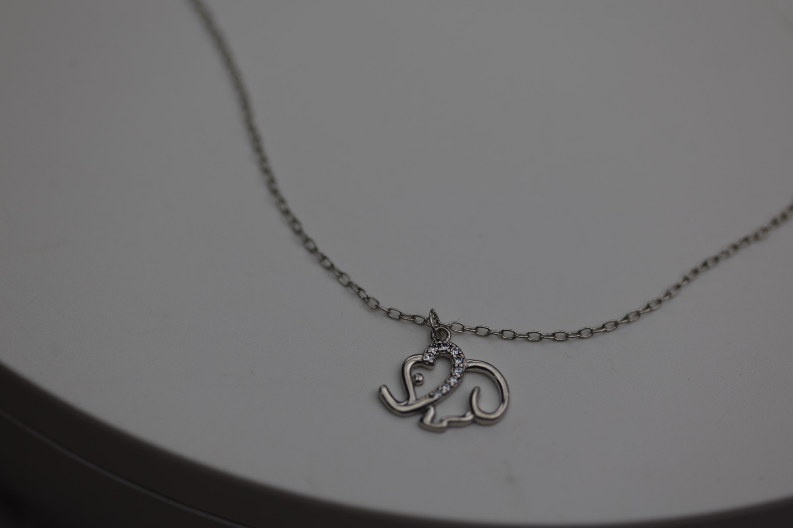 Elephant Pendant with Gemstones Dangle Bracelet Sterling Silver
