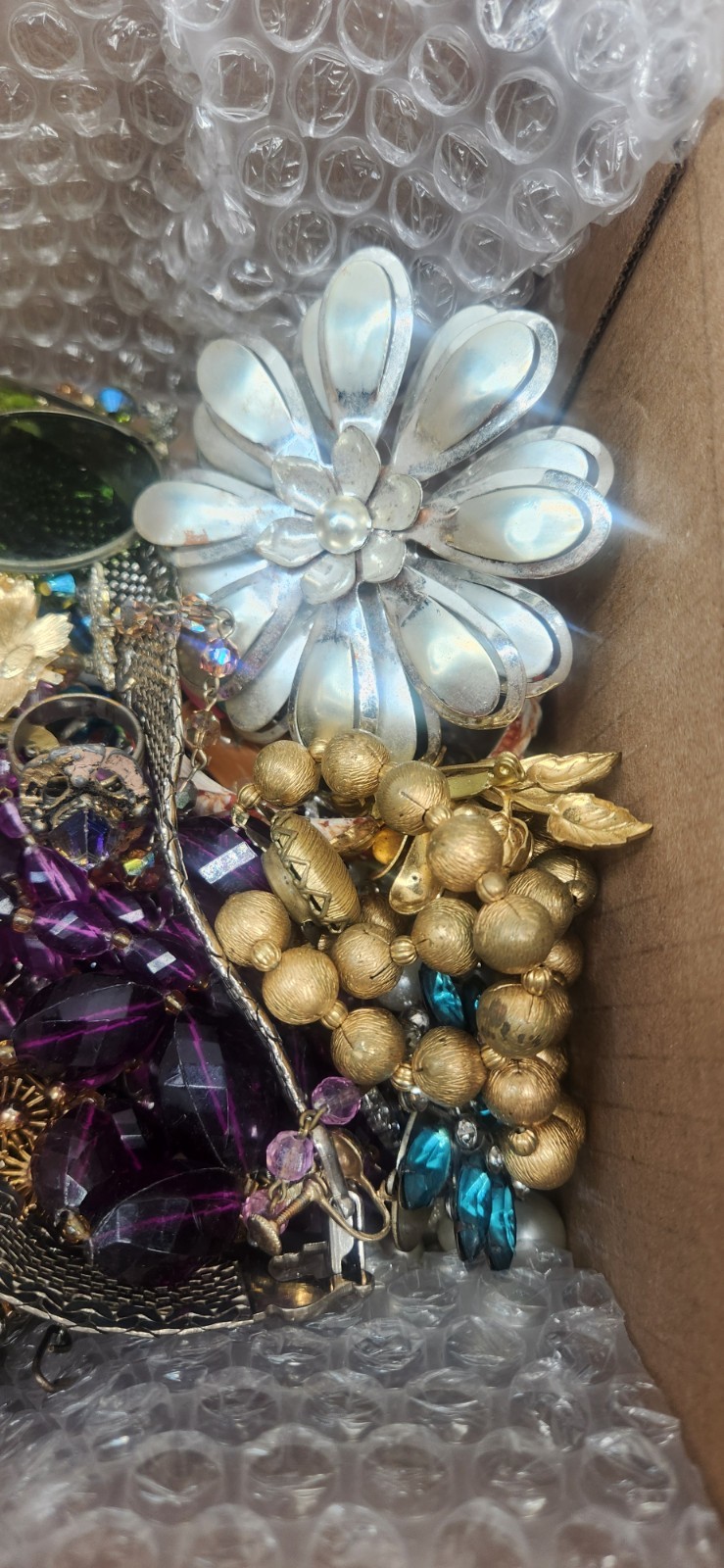 8lbs True Vintage Jewelry Lot Signed Unsigned Repair Wear