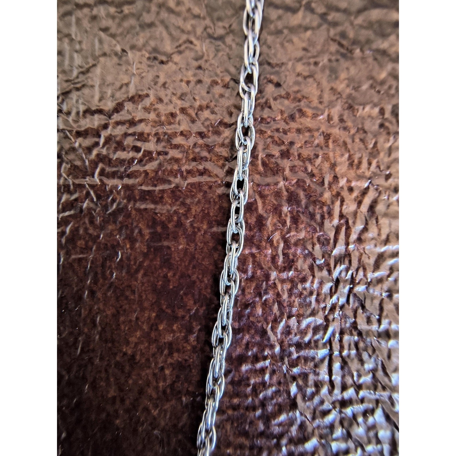 Vintage Sterling Silver Mother of Pearl Feather Pendant Necklace 925 Chain