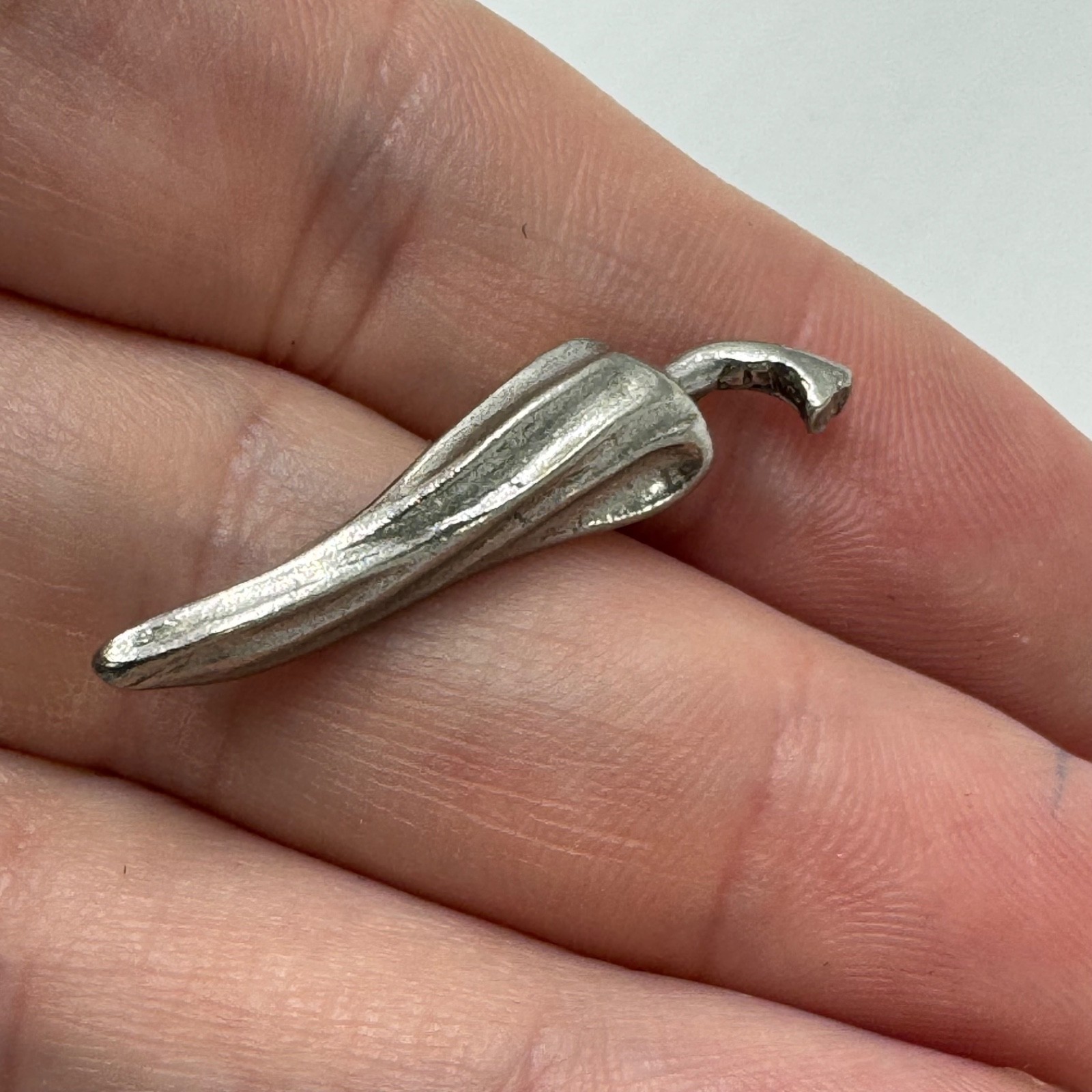 Vintage Clift Pewter Chili Pepper Lapel Pin Tie Tack Southwestern