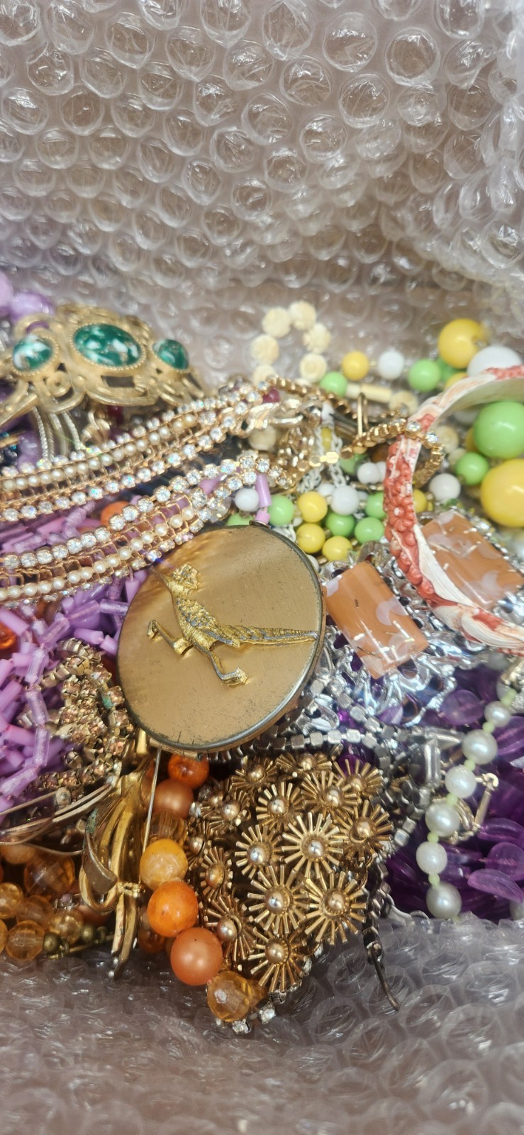 8lbs True Vintage Jewelry Lot Signed Unsigned Repair Wear