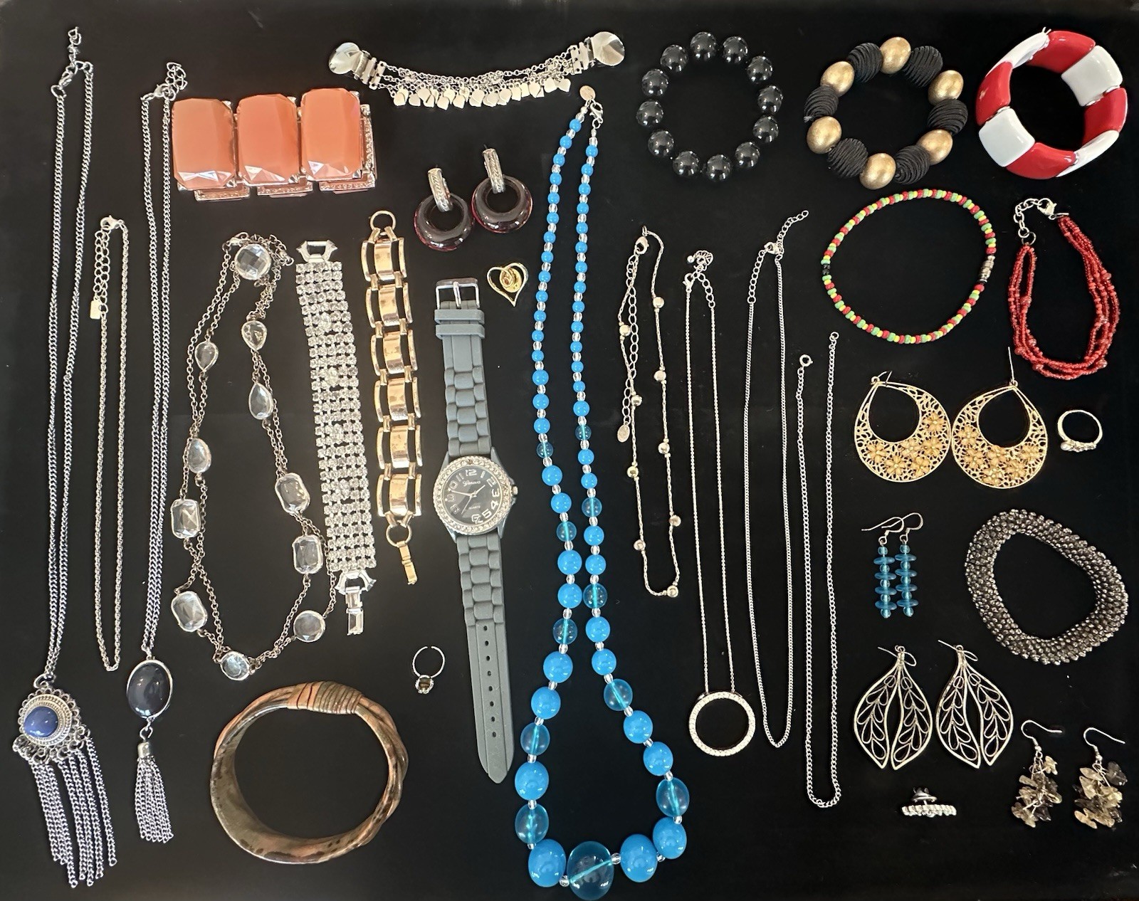 Vintage Costume Jewelry ALL WEARABLE used Lot Some Signed