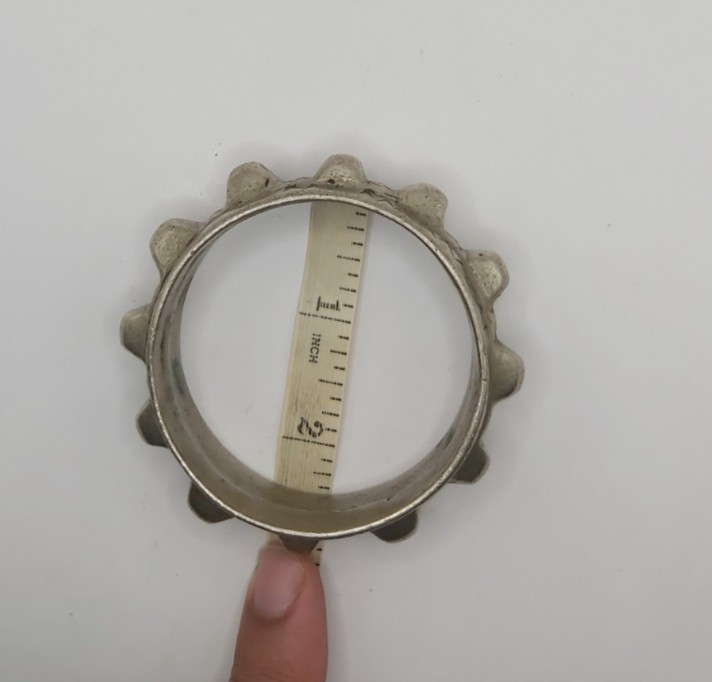Vintage Amazigh Berber Silver Color Solid Bracelet Tribal Moroccan Cuff Ethnic