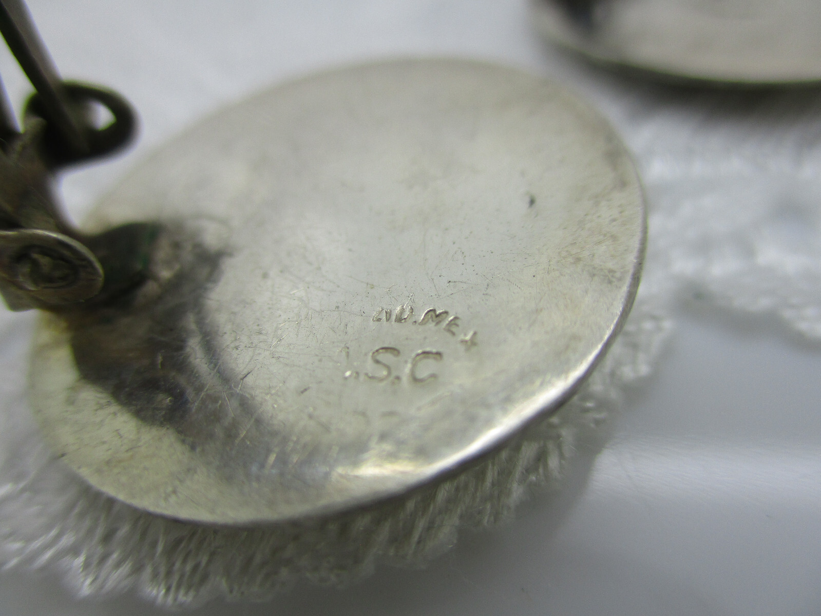 VINTAGE GUAD ASC 925 STERLING MEXICO SOMBRERO CACTUS WHEELBARROW CLIP EARRINGS