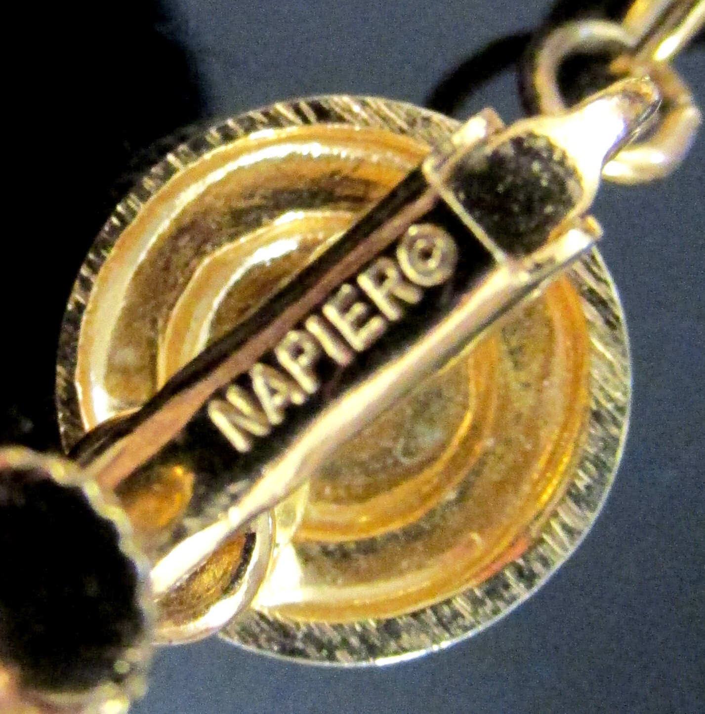 VTG Rare 70s Runway GP/Silver NAPIER Cannetille Filigree BIB NECKLACE EARRINGS