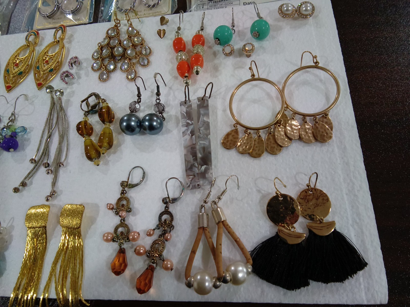 36 Pairs of Pierced Earrings Vintage to New, Different Styles