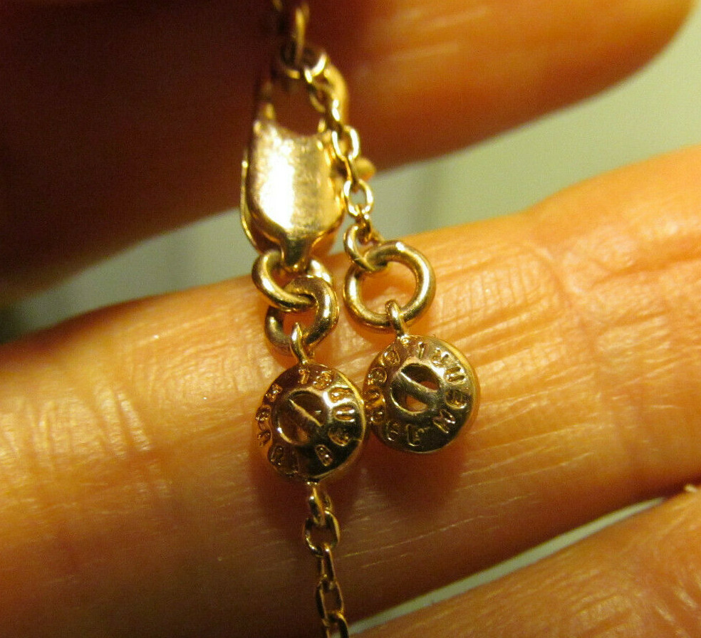 HENRI BENDEL Rose Gold tone Labradorite stone Finger Chain Bracelet