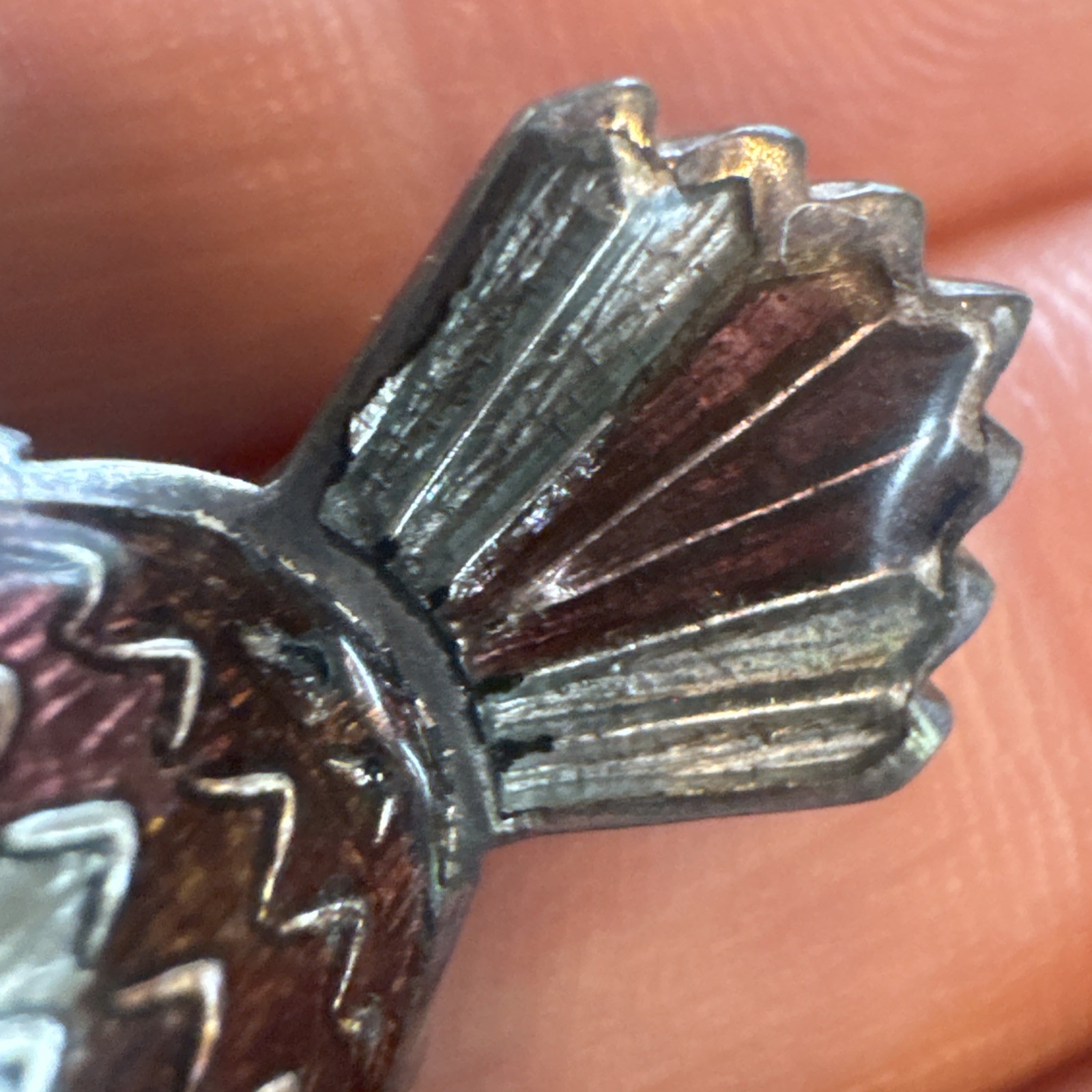 Vintage TAXCO 980 Silver Owl Bird Brooch Pin Mexico Maya Enamel Whimsical Boho