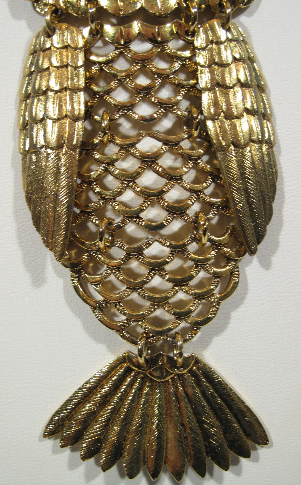Lot of 2 VTG Owl Necklace Gold~Silver Tone~Pink~Amber Eyes~24″-30″ Chain-64-108g