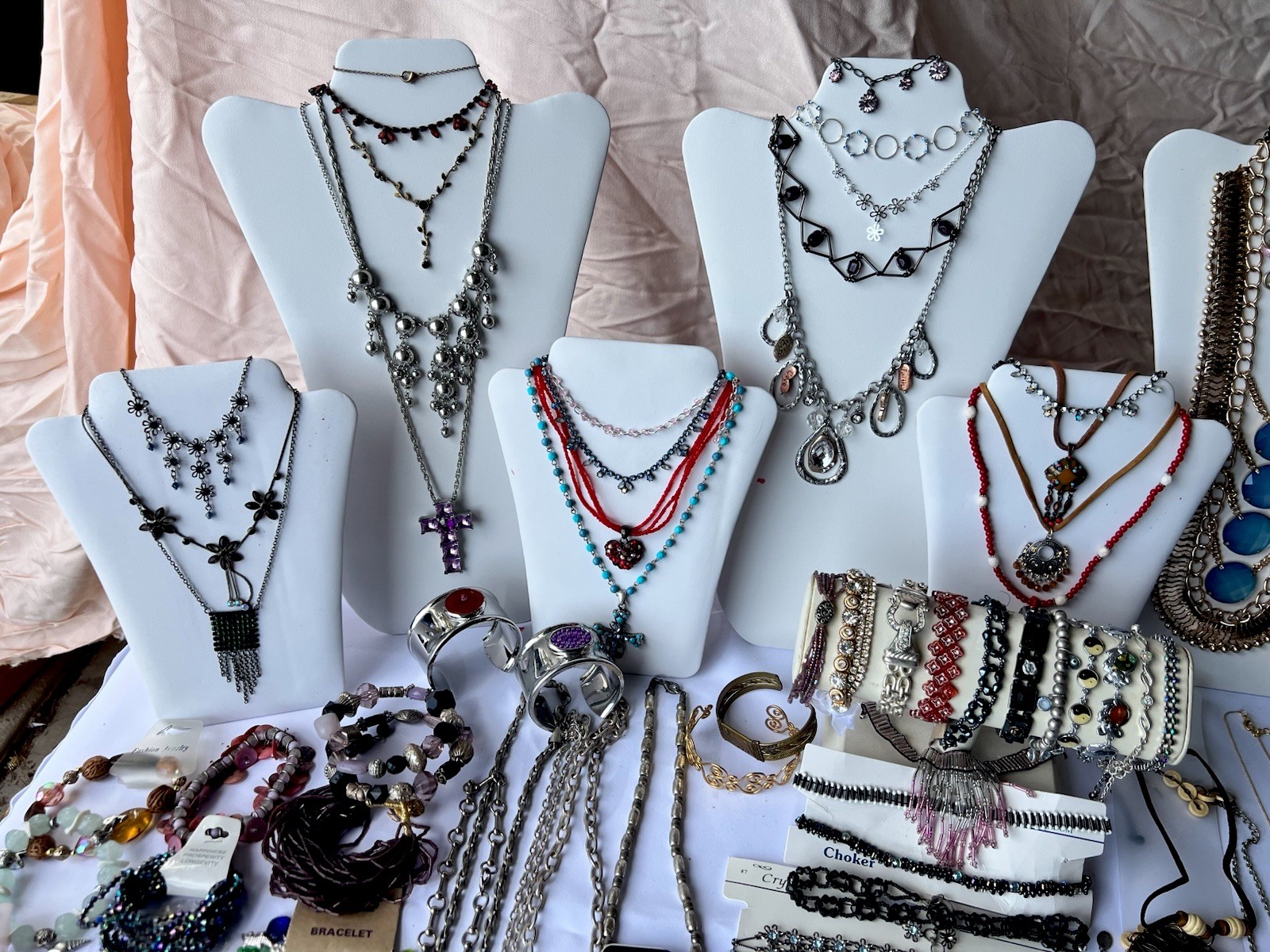 Lot 10- 15 Pieces or ½ Pound Vintage To Modern Fashion Jewelry All Wearable