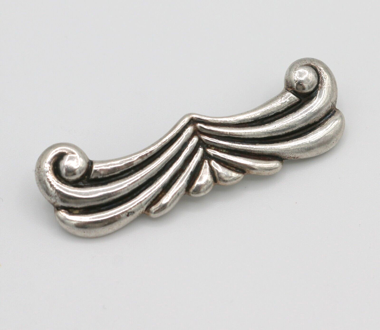 Vintage Los Castillo Sterling Silver 925 Taxco Mexico Modernist Pin Brooch 9.3g