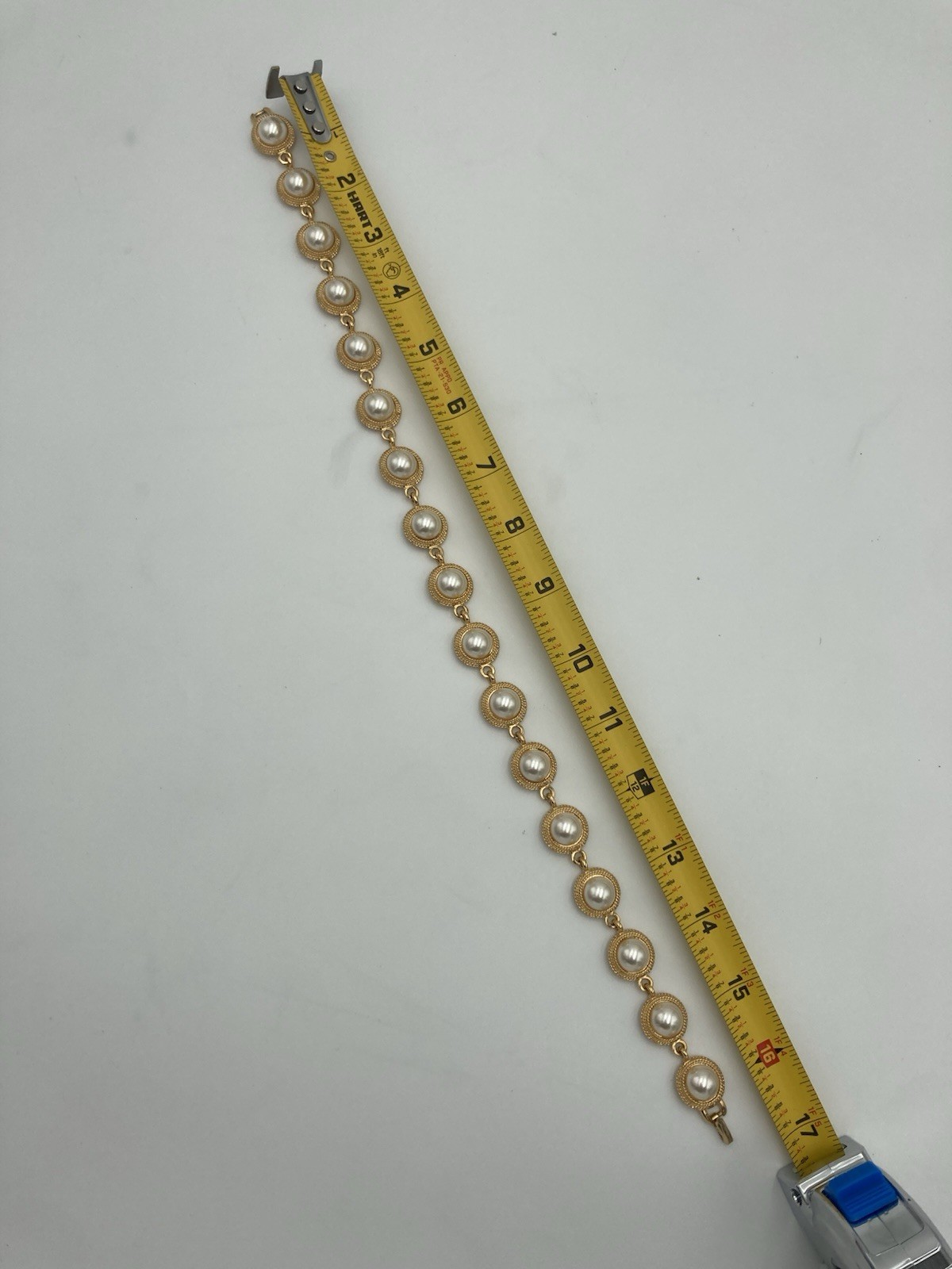 Napier Faux Pearl Goldtone Choker 16.5 In Necklace 80s 90s Chunky Unique Vintage