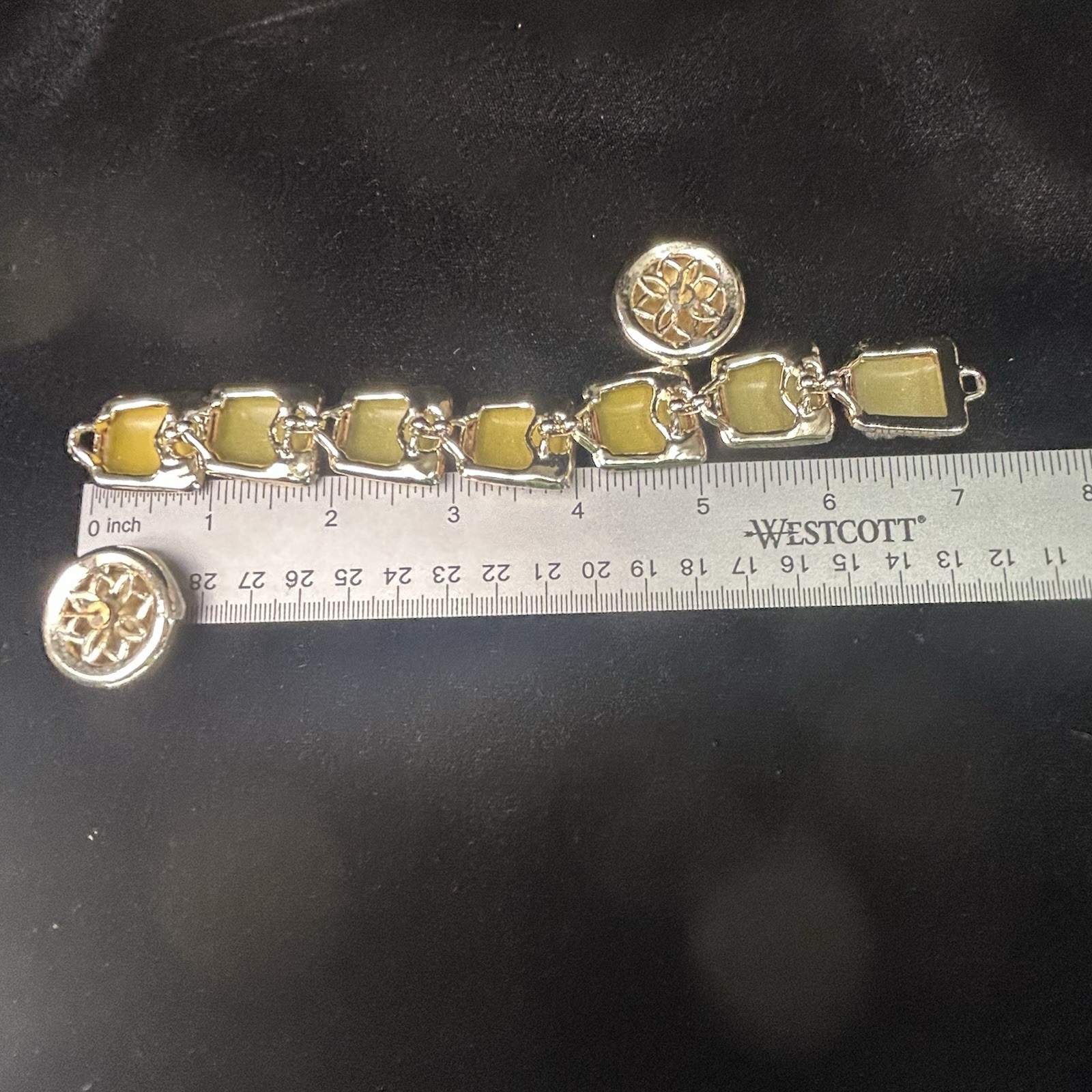 Vintage Leopard Print Faux Fur Bracelet Earrings Set Silver Tone Chunky 7in READ