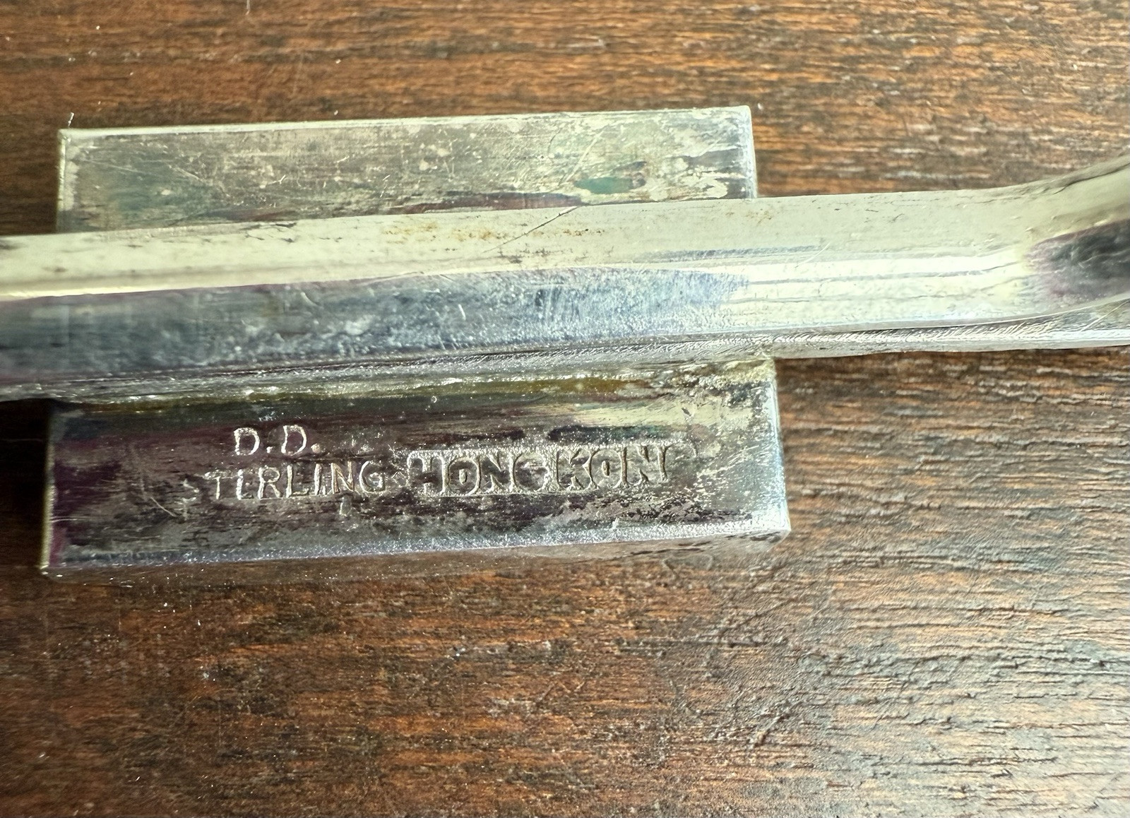 Vintage Sterling Abacus Tie Clip Cuff Links 3pc Set.Functional Abacus Hong Kong