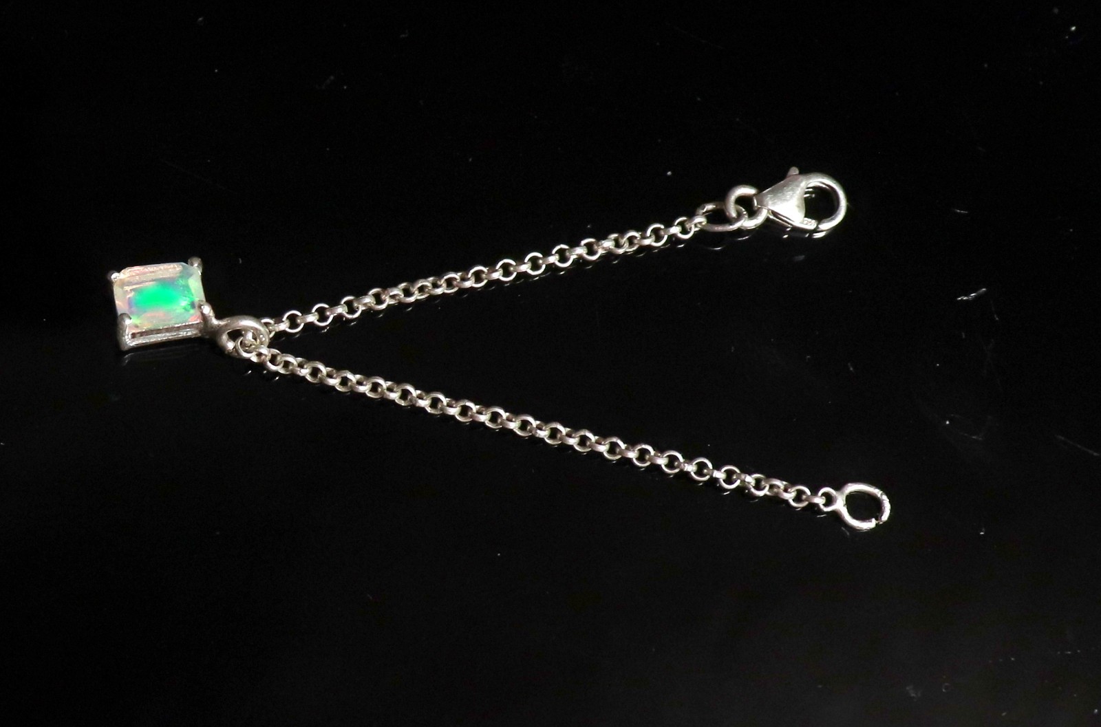 sterling silver fire opal pendant silver girly jewelry daily wear jewelry