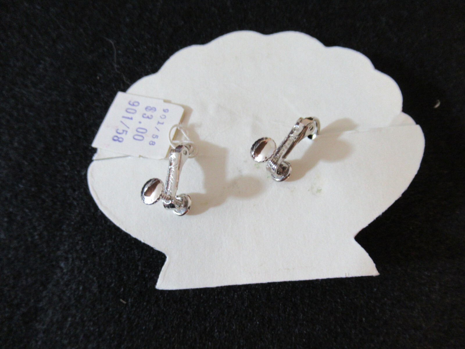 Vintage VENDOME Simulated Pears Earrings Adjustable Clip on NOS