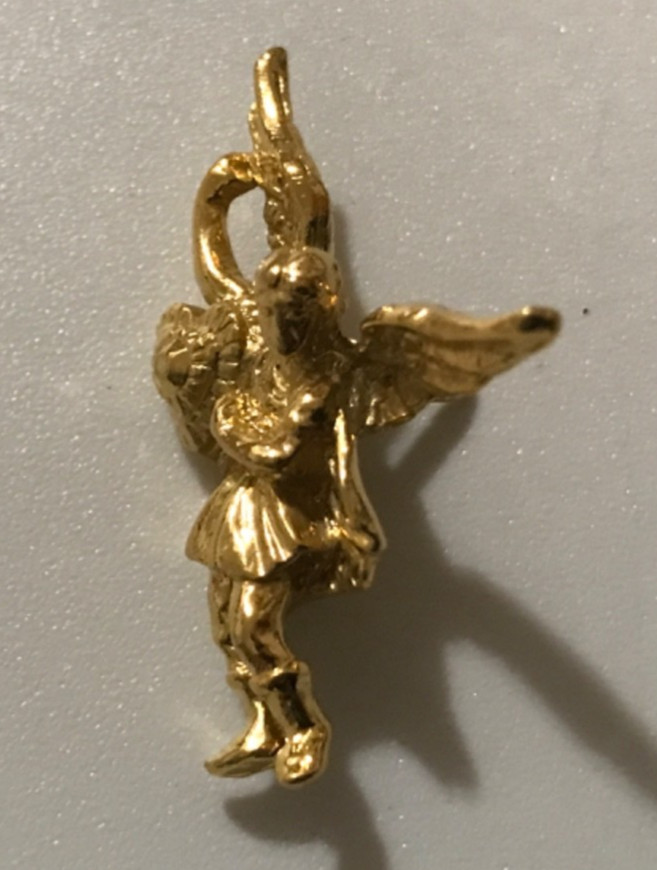Vtg Kirks Folly Cupid Brooch Lapel Pin Gold Tone Valentine’s Day Angel Tie Tack