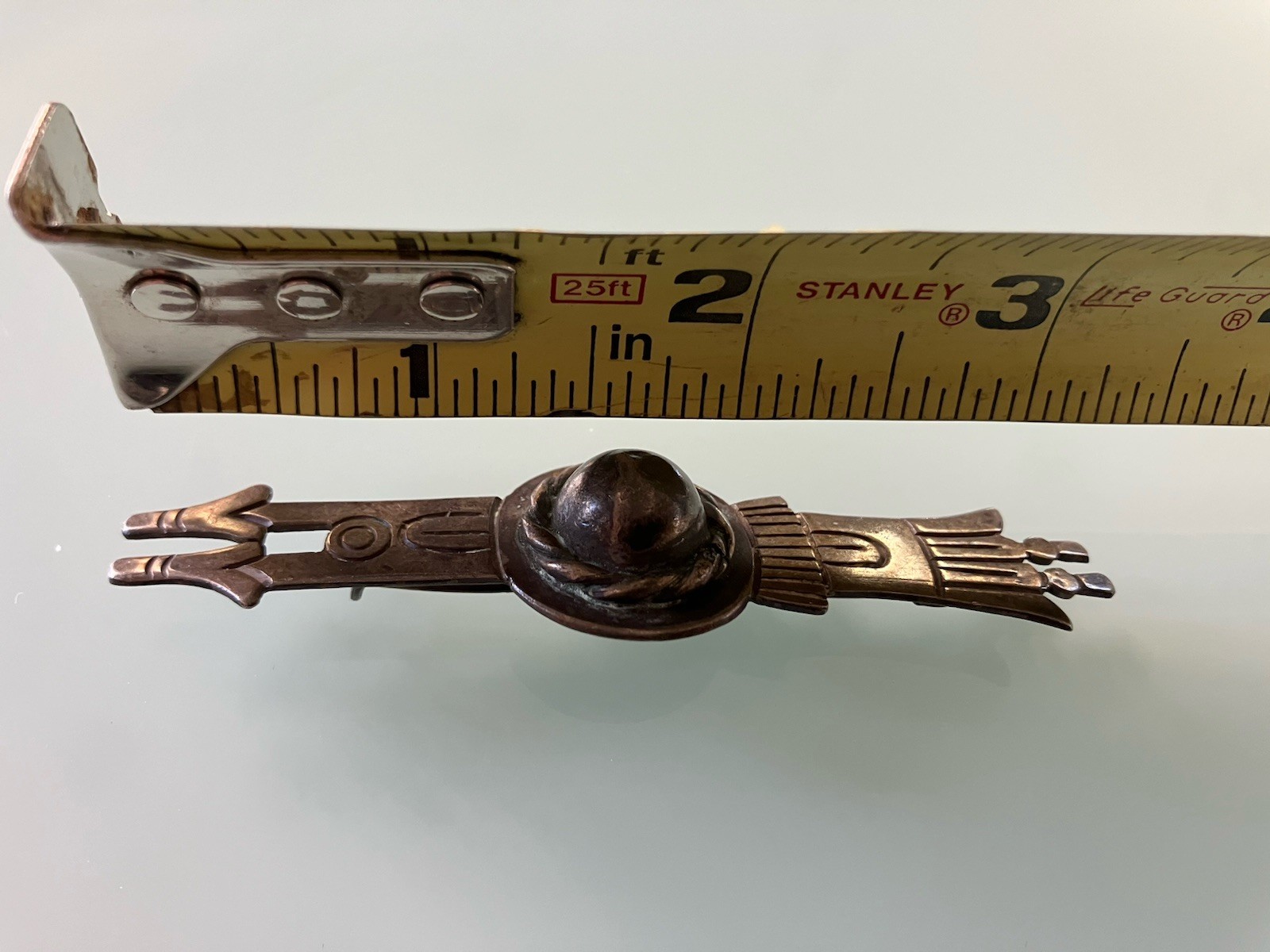 Vintage-William Spatling-Early Taxco Silver Brooch-980 Sterling Silver-Patina