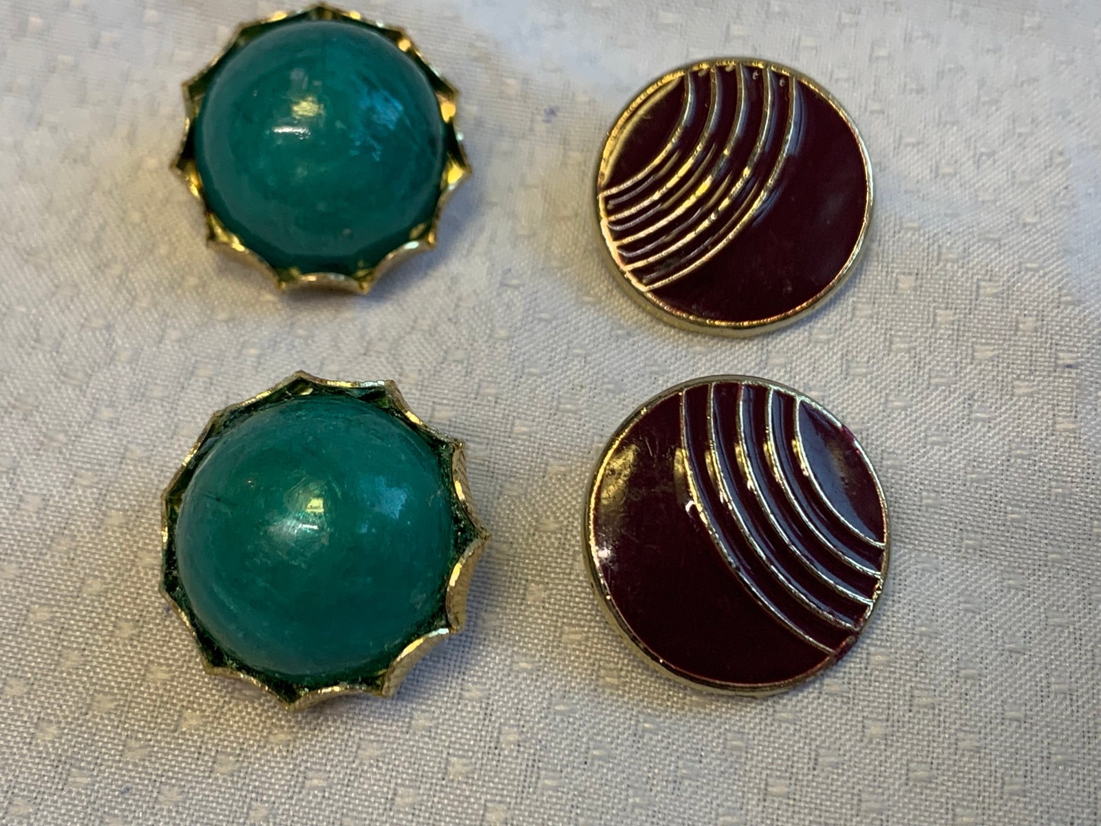 Vtg Clip-On Earring Lot Kenneth Lane Monet Avon Enamel Faux Pearl / Gem Jewelry
