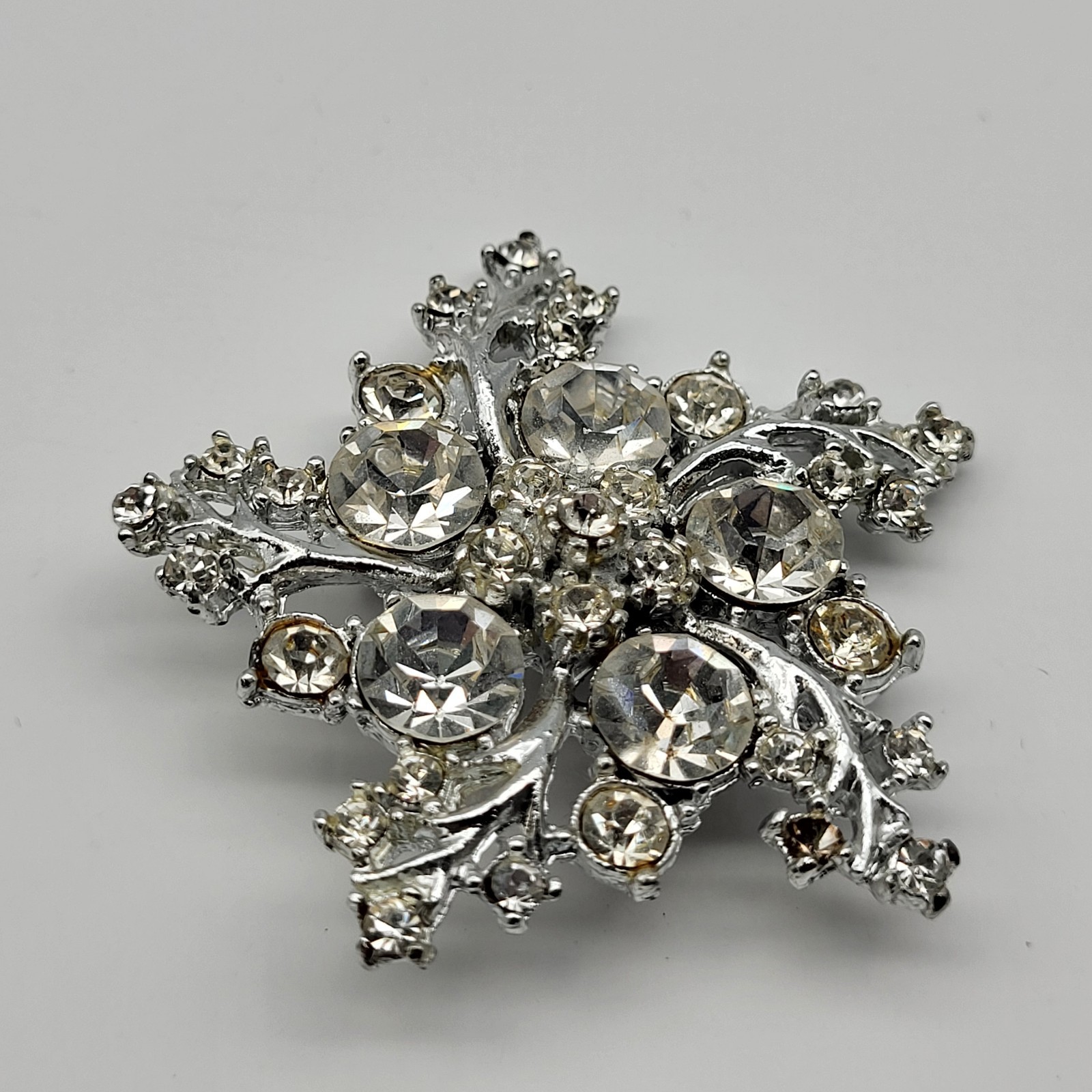 Vintage Brooch pin lot Christmas Holiday collection Tree Snowflake bell & more
