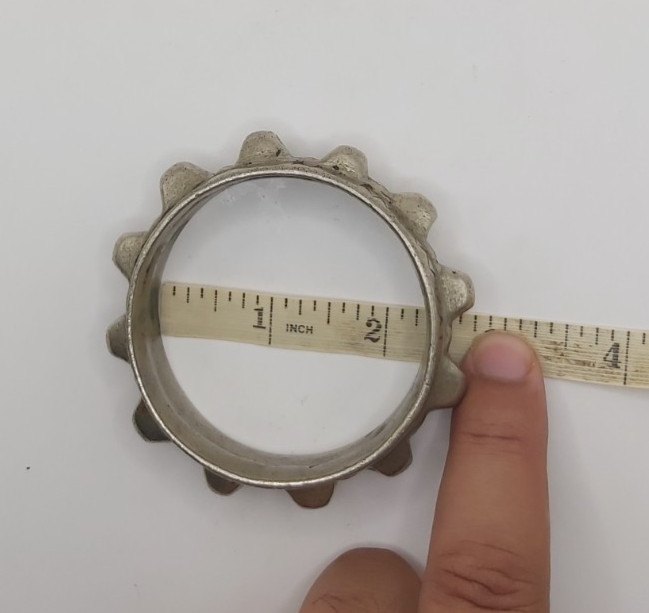 Vintage Amazigh Berber Silver Color Solid Bracelet Tribal Moroccan Cuff Ethnic