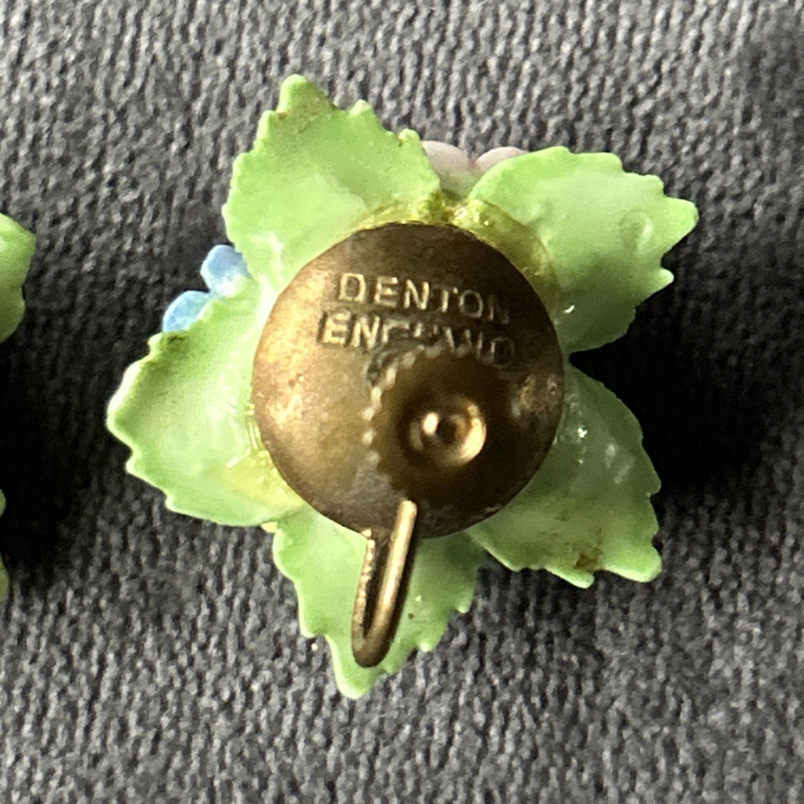 1950’s Vintage Denton England Bone China Earings