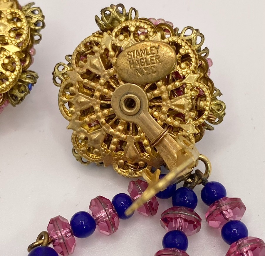 Stanley Hagler Brooch & Earring Set