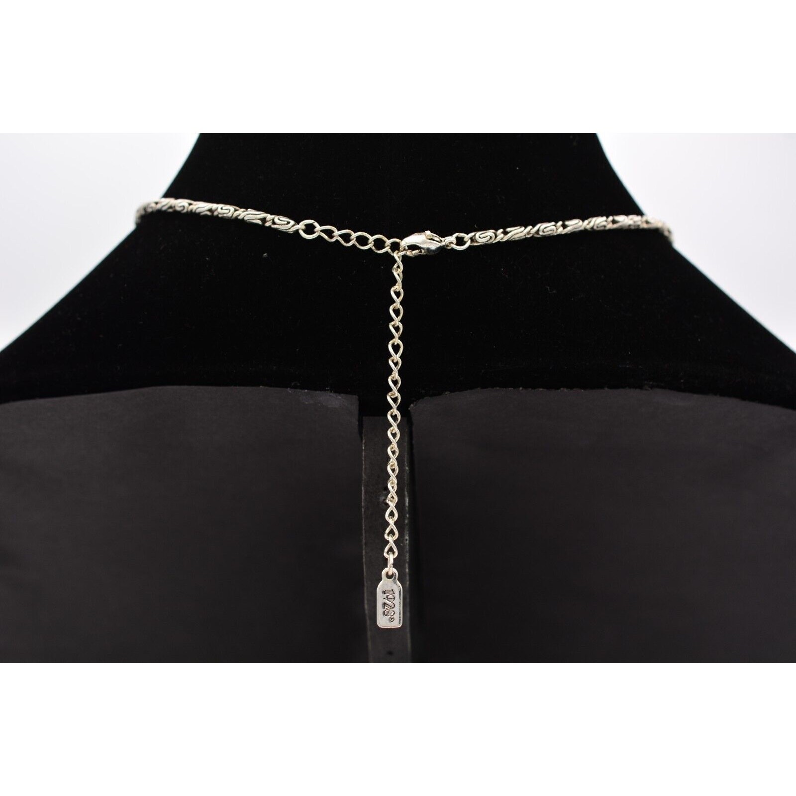 1928 Vintage Crystal Necklace Purple Rhinestone Silver Gold Signed 1990s BinAU
