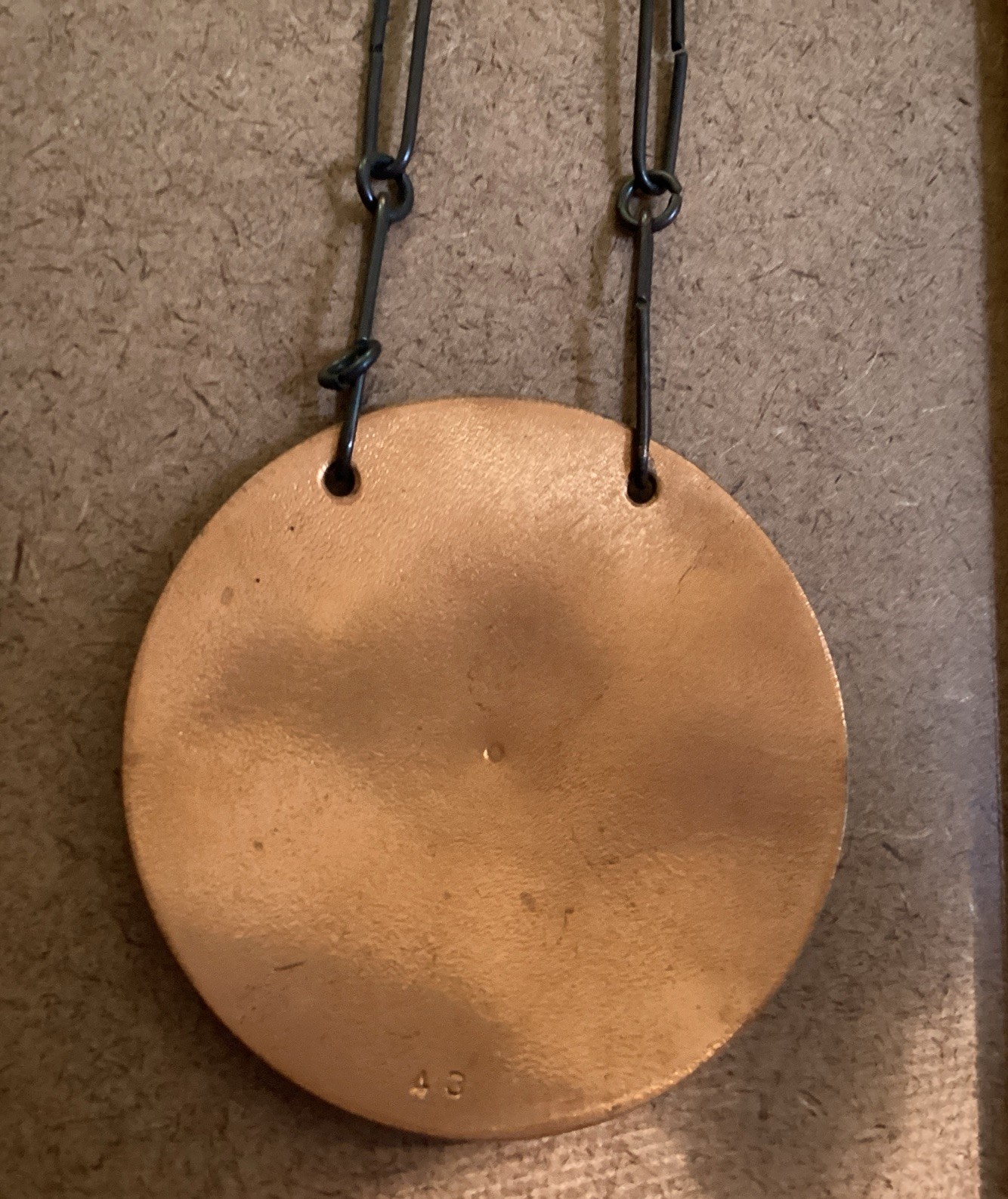 Vtg. Amazing Enamel On Copper Statement Necklace Hand Made 26” Long