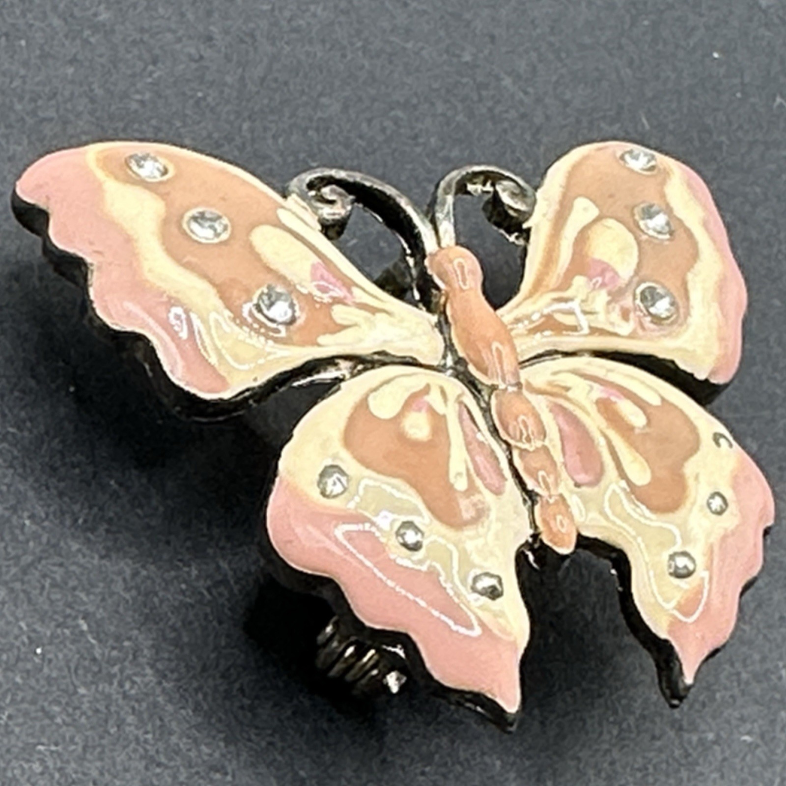 Enamel Butterfly Brooch Pin J44N