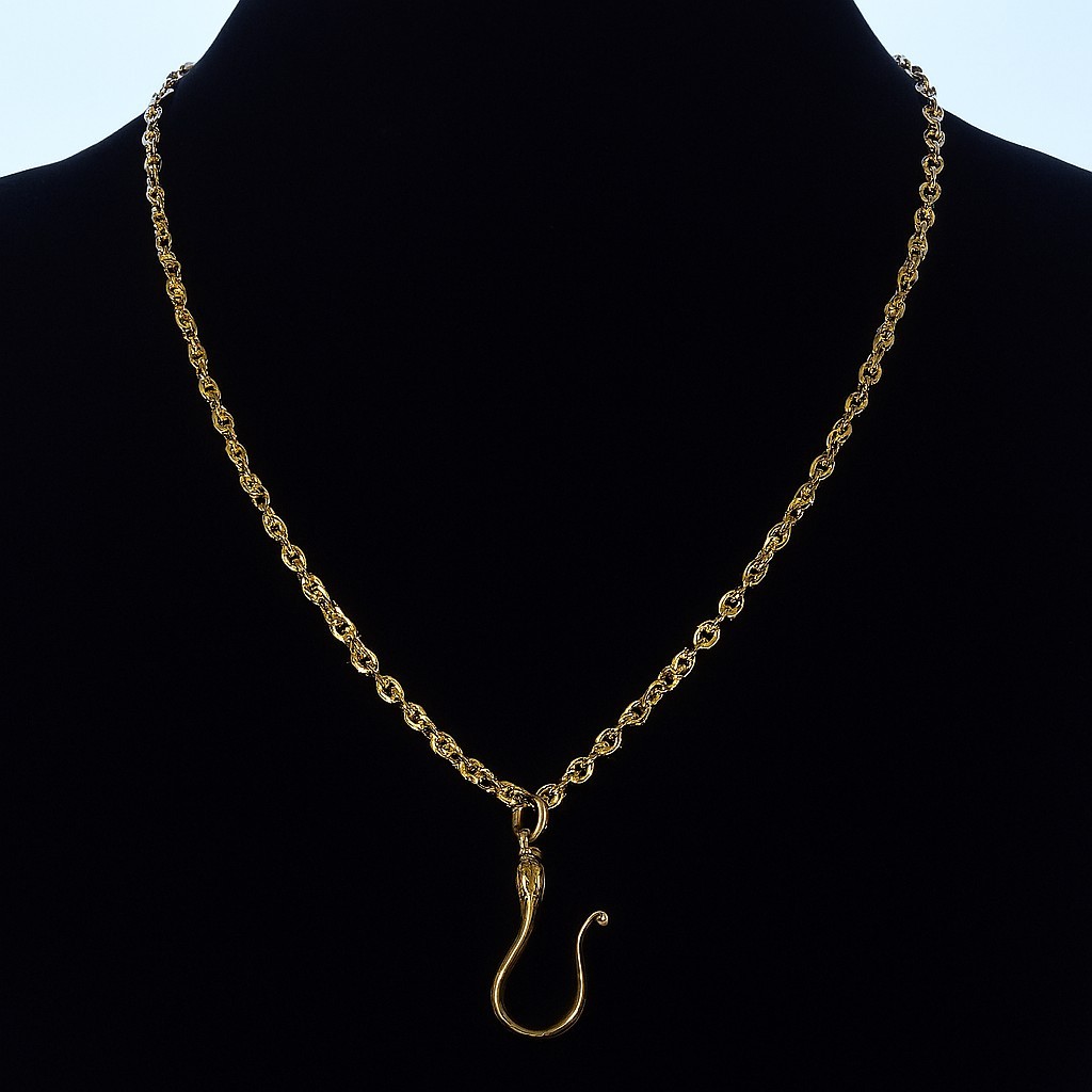 ANTIQUE GEORGIAN 10K GOLD LARGE HOOK CLASP FOR CHAIN NECKLACE C.1820 003963