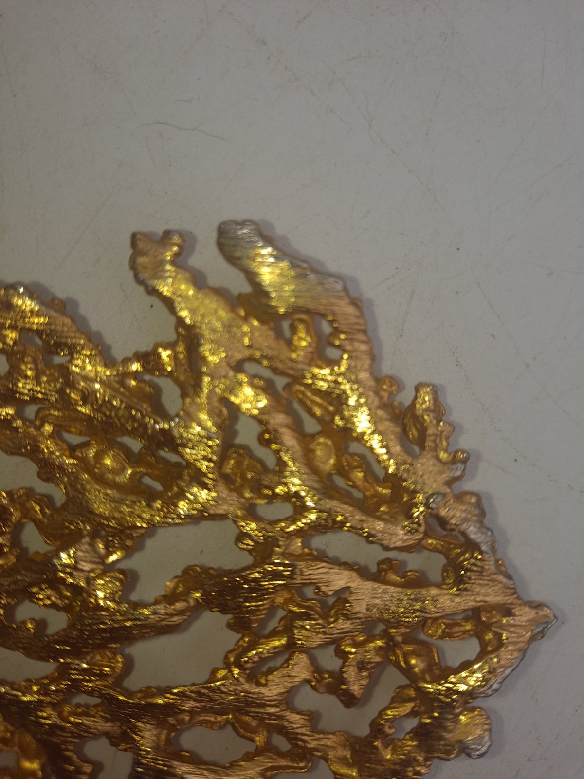 Vtg 1971 Napier “Sea Fern” Gold Tone Necklace Designed by Eugene Bertolli