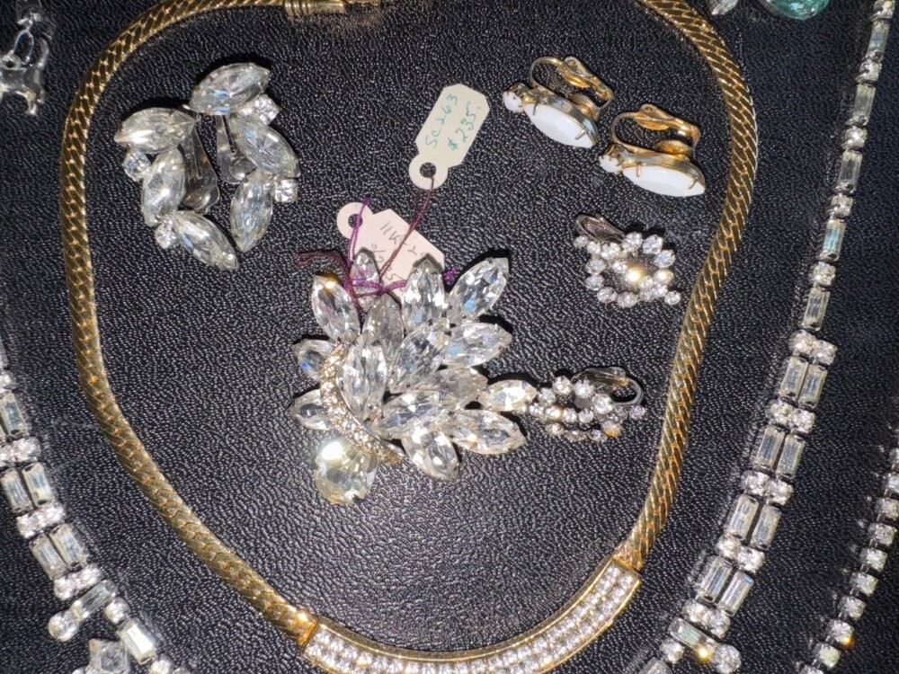High End Vintage Jewelry Lot Eisenberg Austria Juliana KJL Weiss Sterling Silver