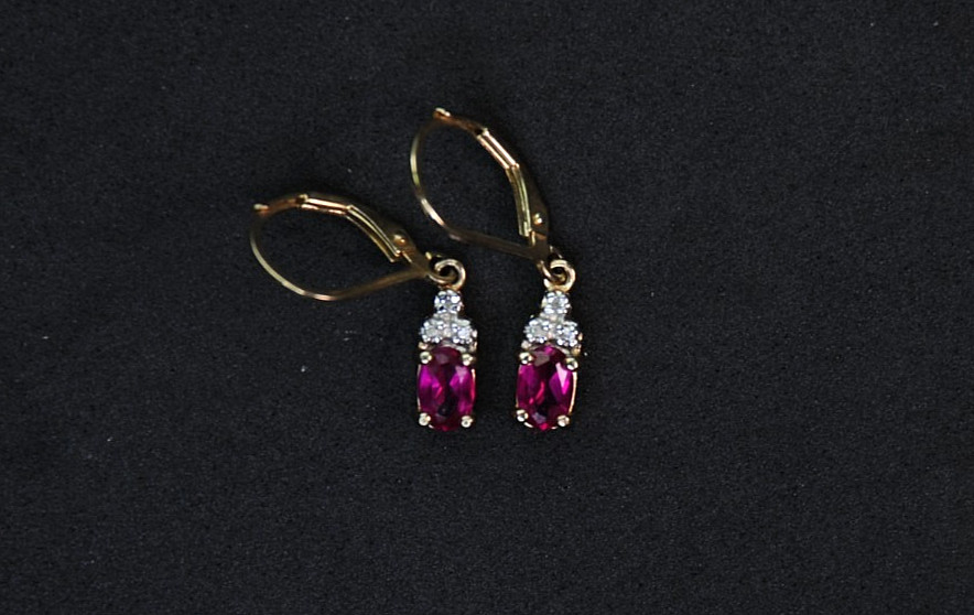Ross Simons Sterling Silver Ruby Tested Earrings