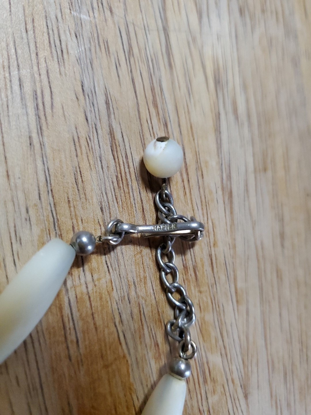 Vtg Napier Strand Oval Bead Chocker Necklace HTF 17.5 In R1